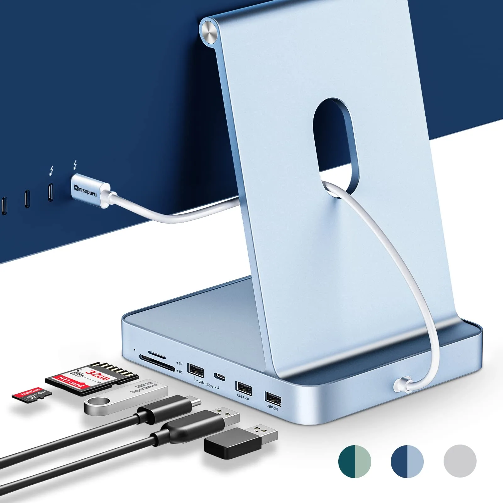 Minisopuru Hub USB C pour iMac